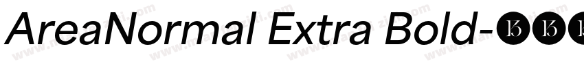 AreaNormal Extra Bold字体转换